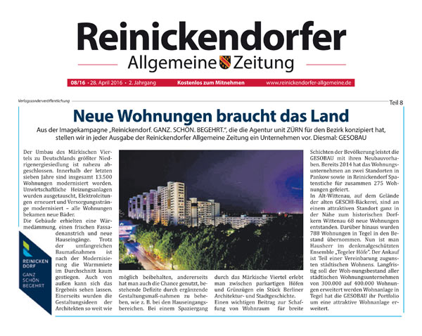 GESOBAU – Reinickendorfer Allgemeine Zeitung